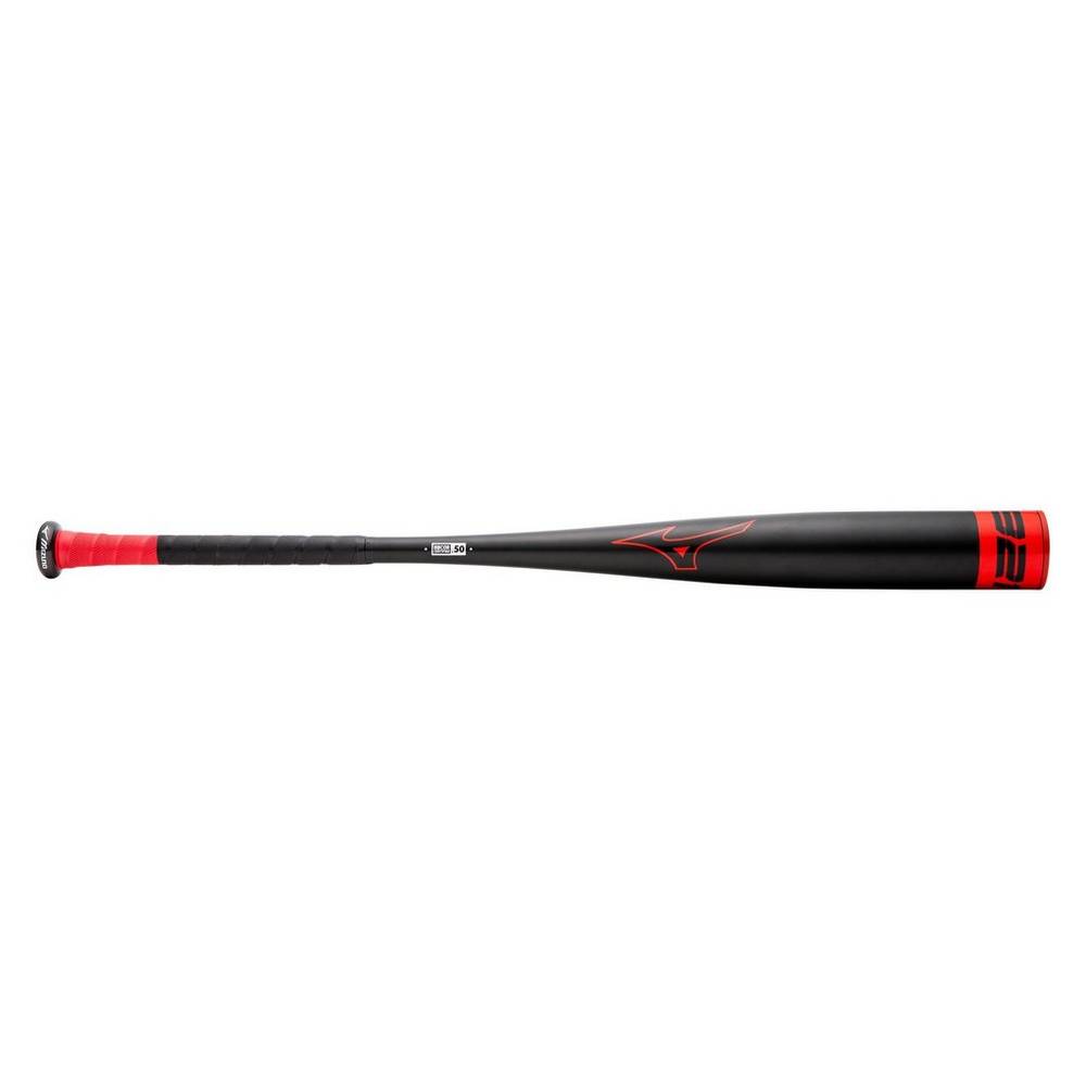 Mens Mizuno B21-HOT METAL - BBCOR Baseball Bat (-3) Baseball Bat Black/Red Philippines (NAKOVZ360)